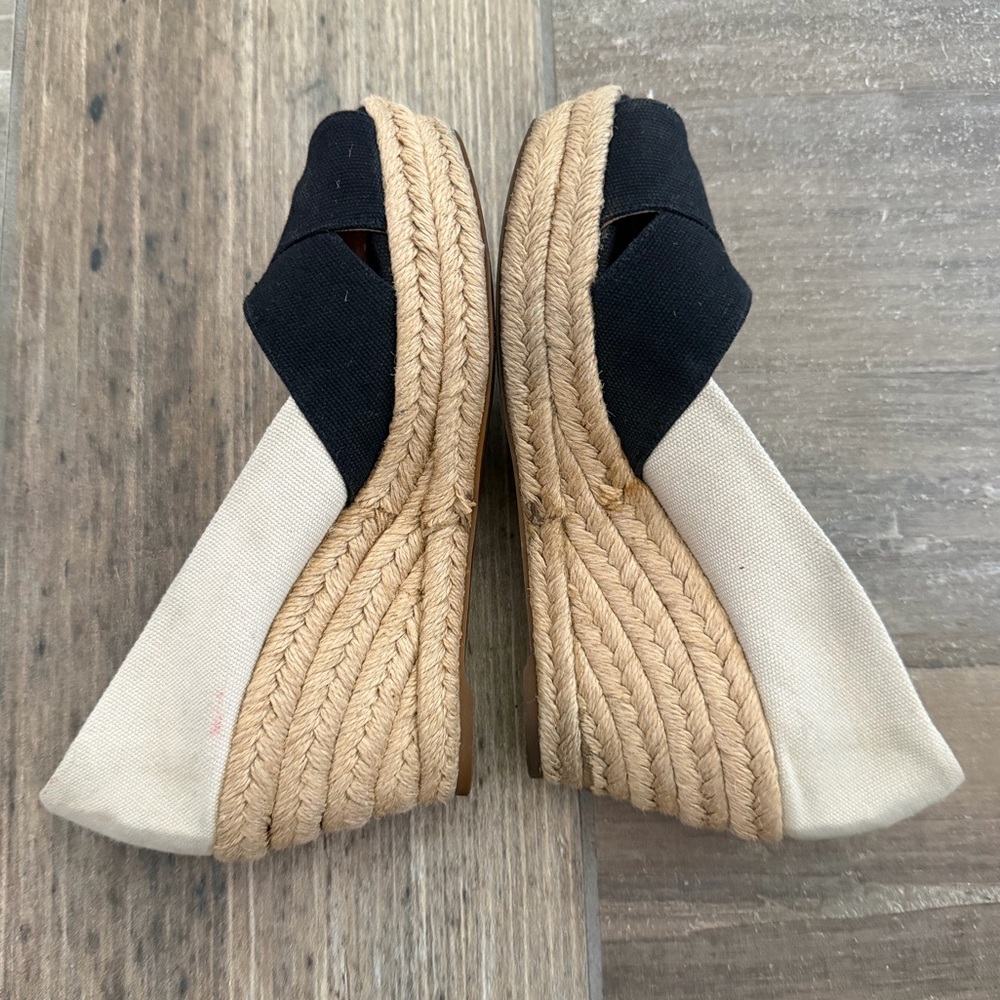 TORY BURCH Filipa Wedge Espadrille Sandals size 7 - Picture 7 of 11